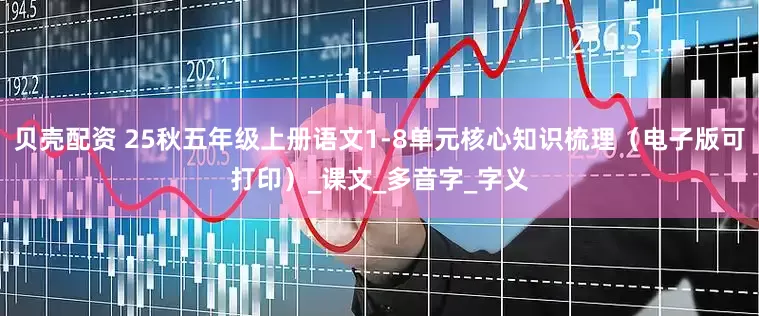 贝壳配资 25秋五年级上册语文1-8单元核心知识梳理（电子版可打印）_课文_多音字_字义